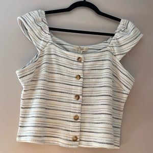 Rewind | Y2K Striped Knit Top Size XXL | NWT
